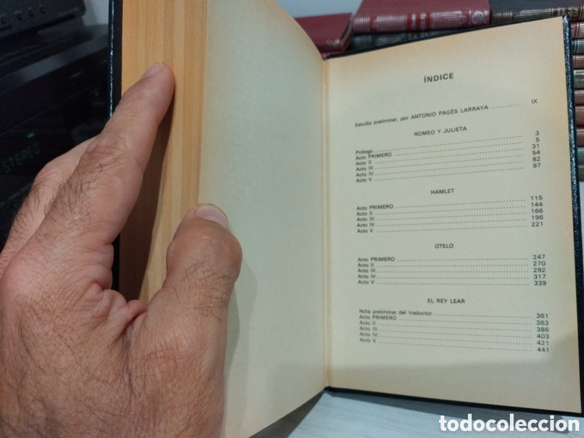 Libros de segunda mano: William Shakespeare. Tragedias: Romeo y Julieta. El rey Lear. Hamlet. Otelo. - Foto 4