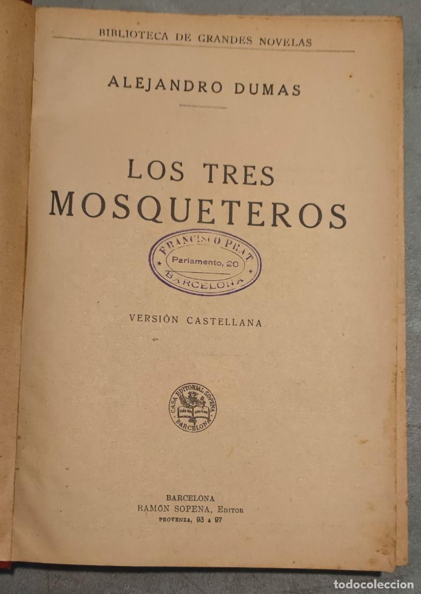 Libros de segunda mano: LOS TRES MOSQUETEROS - ALEJANDRO DUMAS - Foto 2