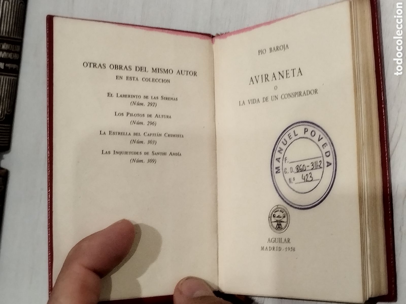 Libros de segunda mano: P&iacute;o Baroja. Avinareta. Aguilar. Crisol 288. - Foto 3