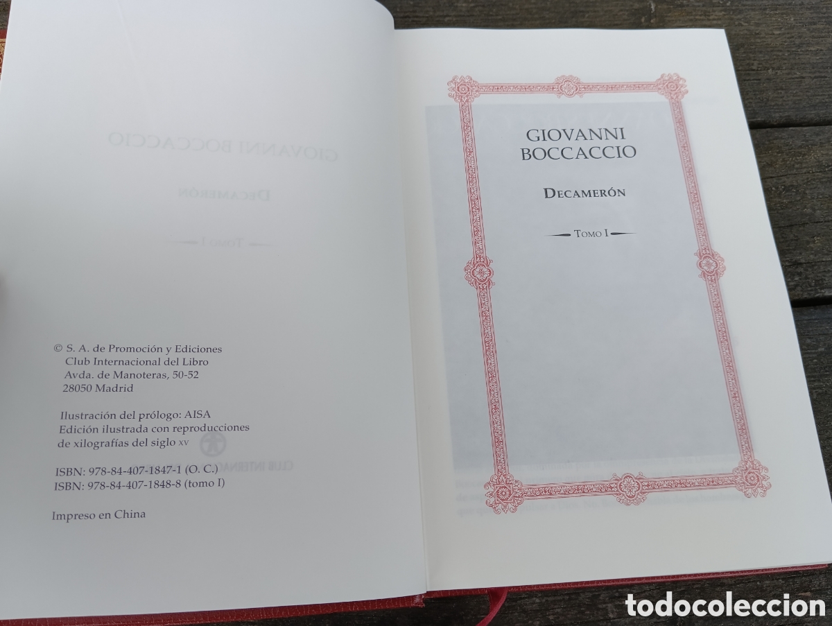 Libros de segunda mano: GIOVANNI BOCCACCIO. DECAMERON. 2 TOOMOS. - Foto 3