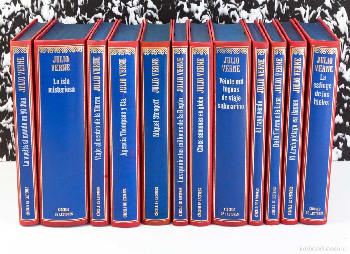 Libros de segunda mano: JULIO VERNE. COLECCI&Oacute;N COMPLETA 12 TOMOS CIRCULO LECTORES - Foto 2