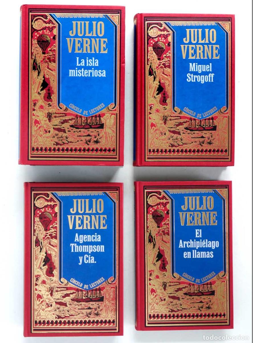 Libros de segunda mano: JULIO VERNE. COLECCI&Oacute;N COMPLETA 12 TOMOS CIRCULO LECTORES - Foto 8