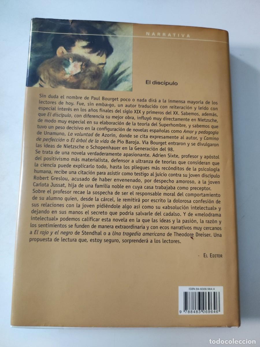 Libros de segunda mano: El discipulo. Paul Bourget. - Foto 2