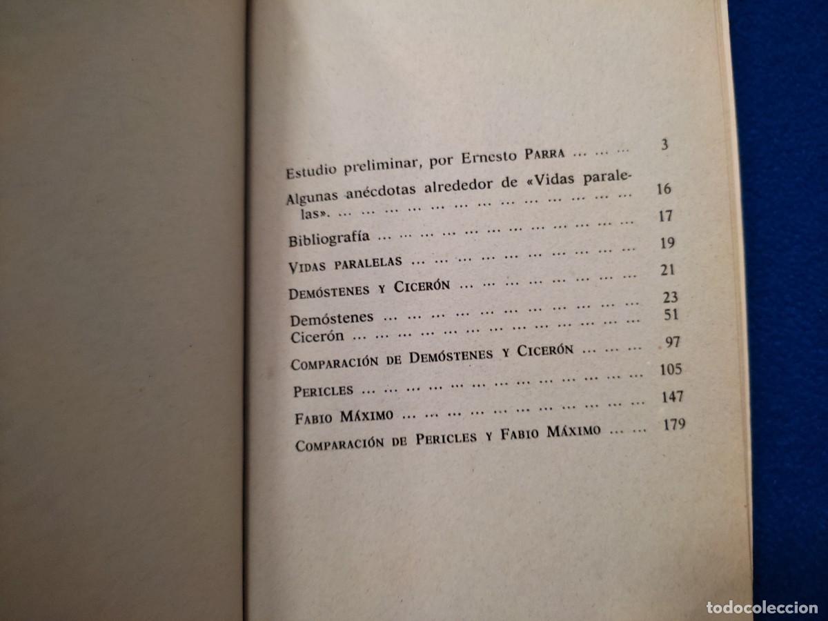 Libros de segunda mano: VIDAS PARALELAS Plutarco Editorial Libra 1983 Colecci&oacute;n PPP - Foto 5