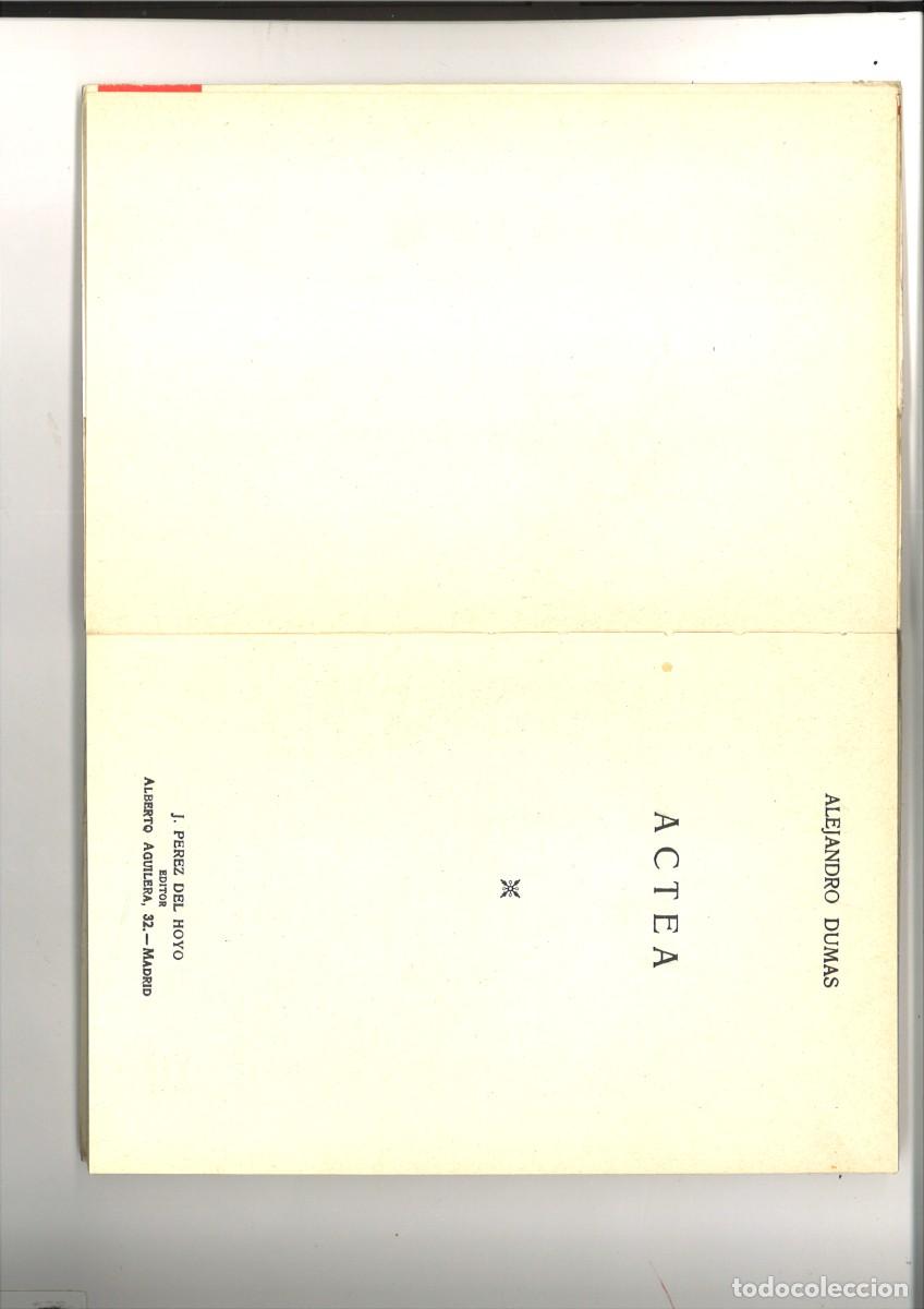 Libros de segunda mano: ACTEA. Alejandro Dumas - Foto 2