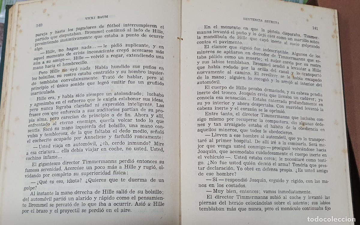 Libros de segunda mano: Sentencia secreta. Vicri Baum - Foto 3