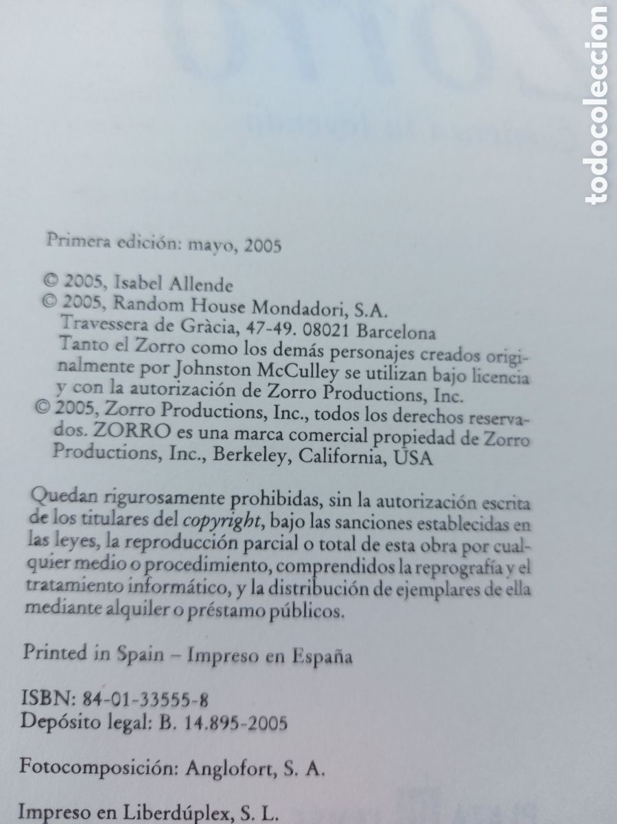 Libros de segunda mano: EL ZORRO a&ntilde;o 2005 - Foto 3