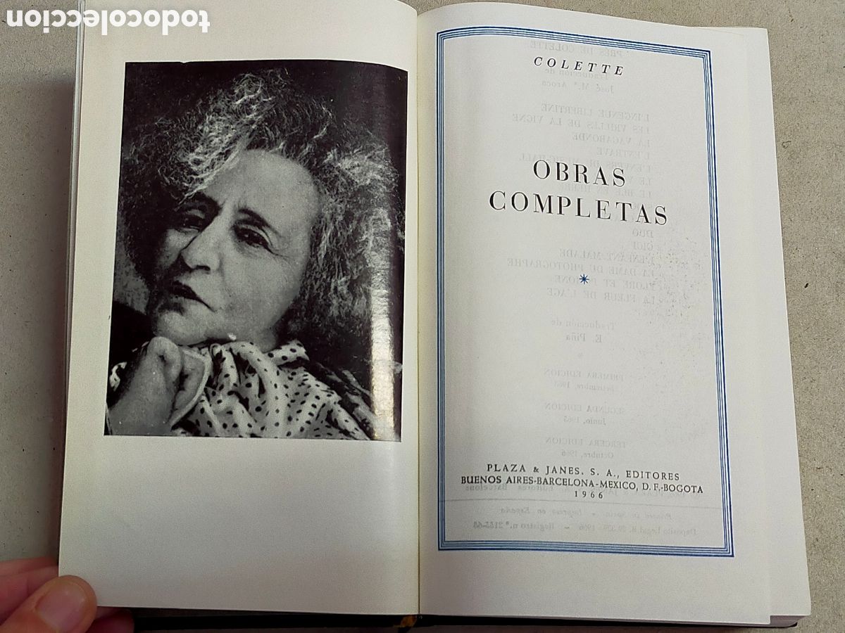Libros de segunda mano: OBRAS COMPLETAS COLETTE. PLAZA & JANES, 3 EDICION. 1966 - Foto 5