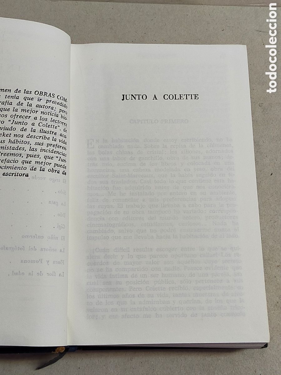Libros de segunda mano: OBRAS COMPLETAS COLETTE. PLAZA & JANES, 3 EDICION. 1966 - Foto 8