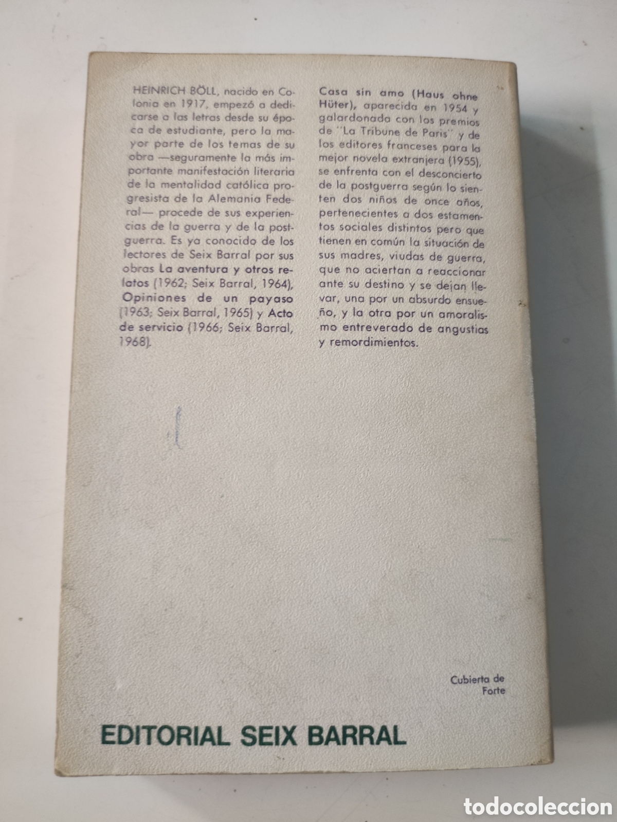 Libros de segunda mano: CASA SIN AMO .- H Boll - Foto 2