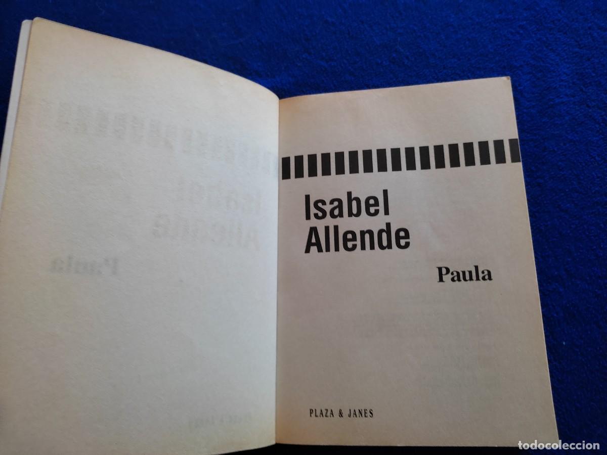 Libros de segunda mano: PAULA Isabel Allende Plaza Janes 1996 - Foto 5