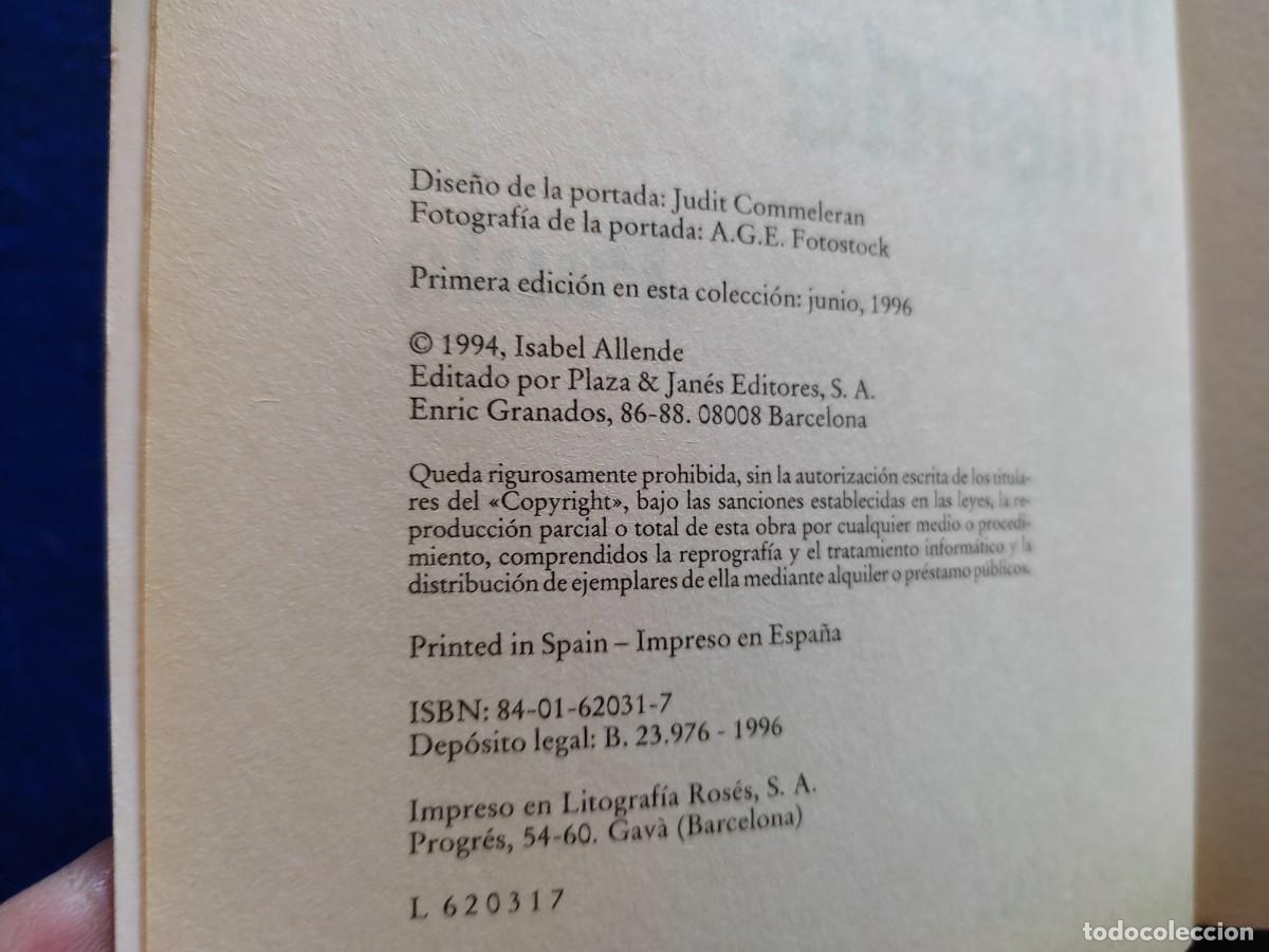 Libros de segunda mano: PAULA Isabel Allende Plaza Janes 1996 - Foto 6