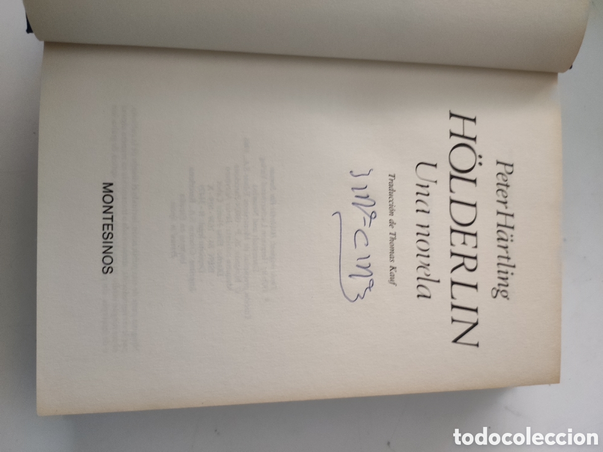 Libros de segunda mano: HOLDERLIN . Una Novela .- Peter Hartling - Foto 3