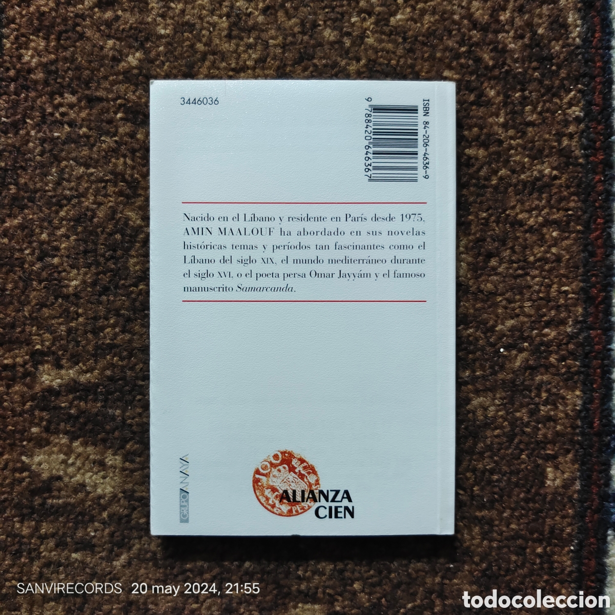 Libros de segunda mano: LA INVASI&Oacute;N (MAALOUF) (ALIANZA CIEN) - Foto 2