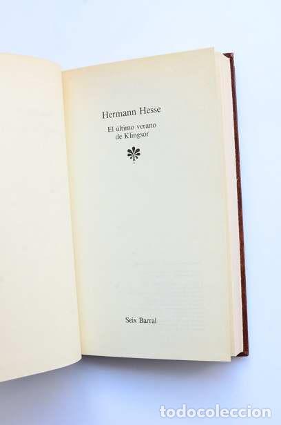 Libros de segunda mano: El &uacute;ltimo verano de Klingsor - HESSE, Hermann - Foto 2