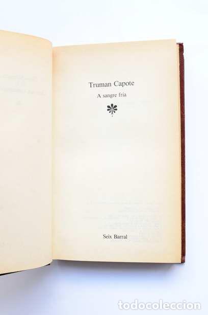Libros de segunda mano: A sangre fr&iacute;a - CAPOTE, Truman - Foto 2