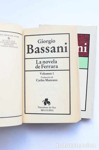 Libros de segunda mano: La novela de Ferrara - BASSANI, Giorgio - Foto 2
