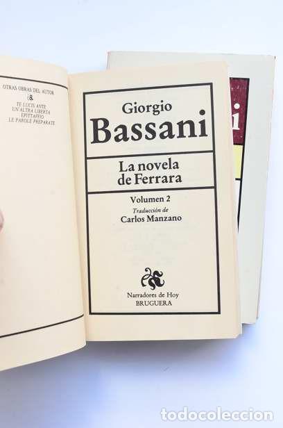 Libros de segunda mano: La novela de Ferrara - BASSANI, Giorgio - Foto 4