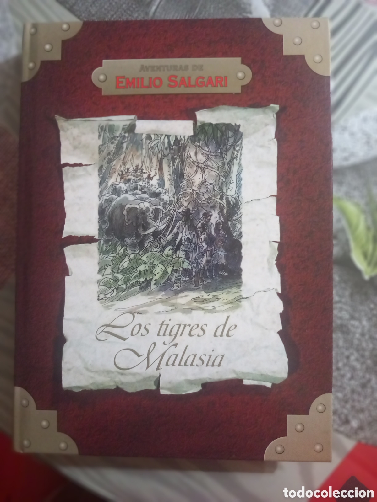 Libros de segunda mano: Los tigres de Malasia, Aventuras de Emilio Salgari - Foto 1