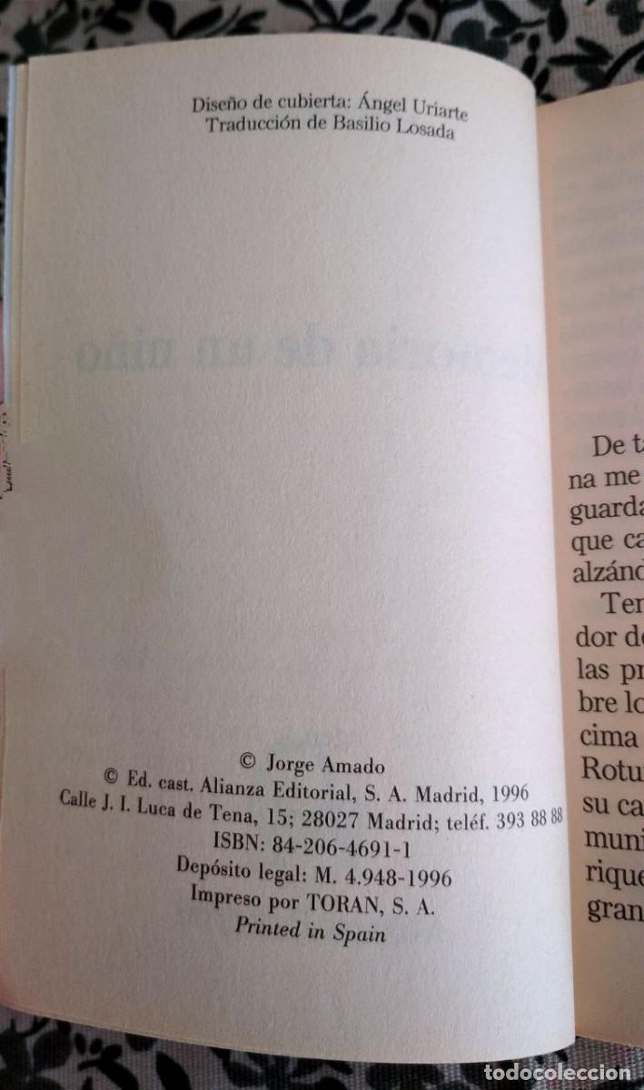 Libros de segunda mano: Memoria de un ni&ntilde;o - AMADO, Jorge - Foto 3