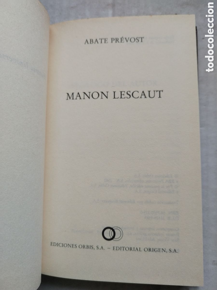 Libros de segunda mano: MANON LESCAUT/ABATE PREVOST - Foto 2