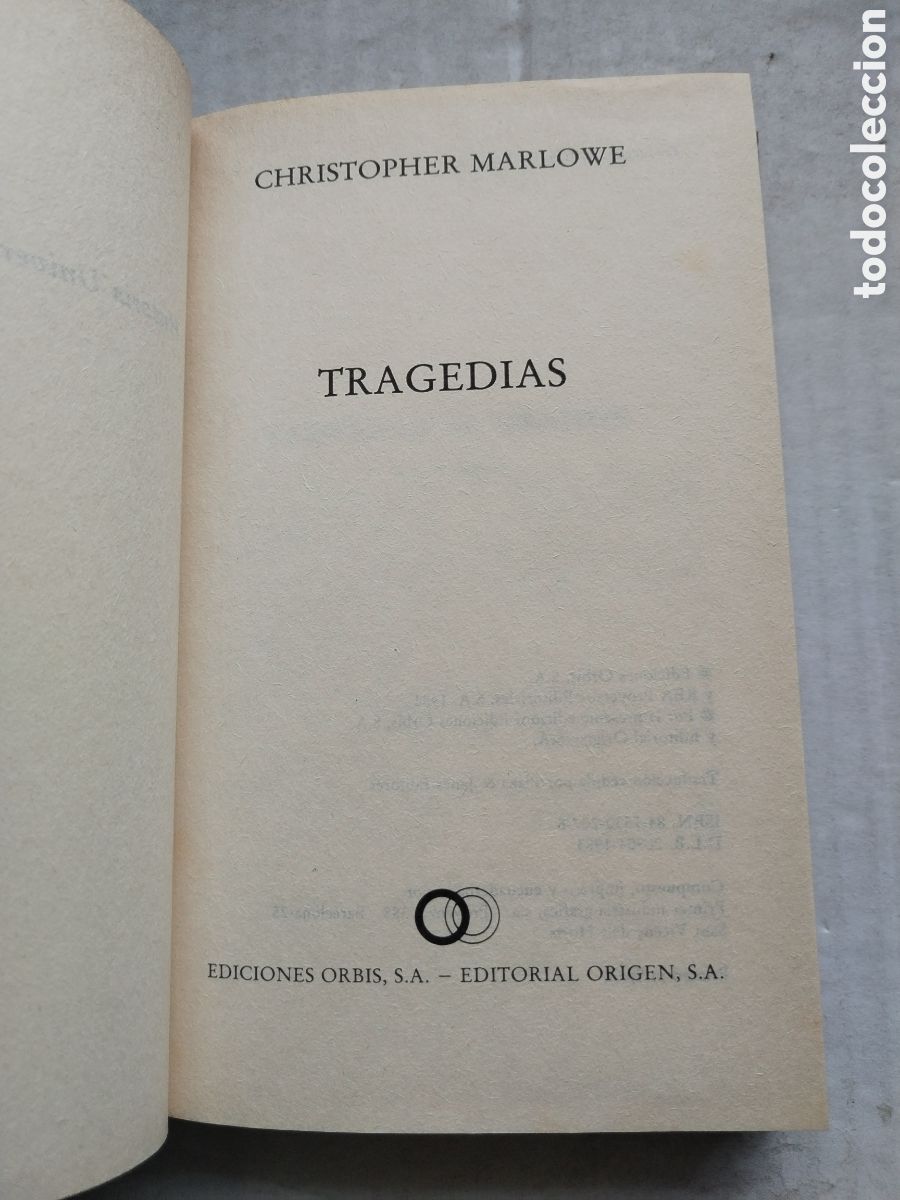 Libros de segunda mano: TRAGEDIAS/CHRISTOPHER MARLOWE - Foto 2