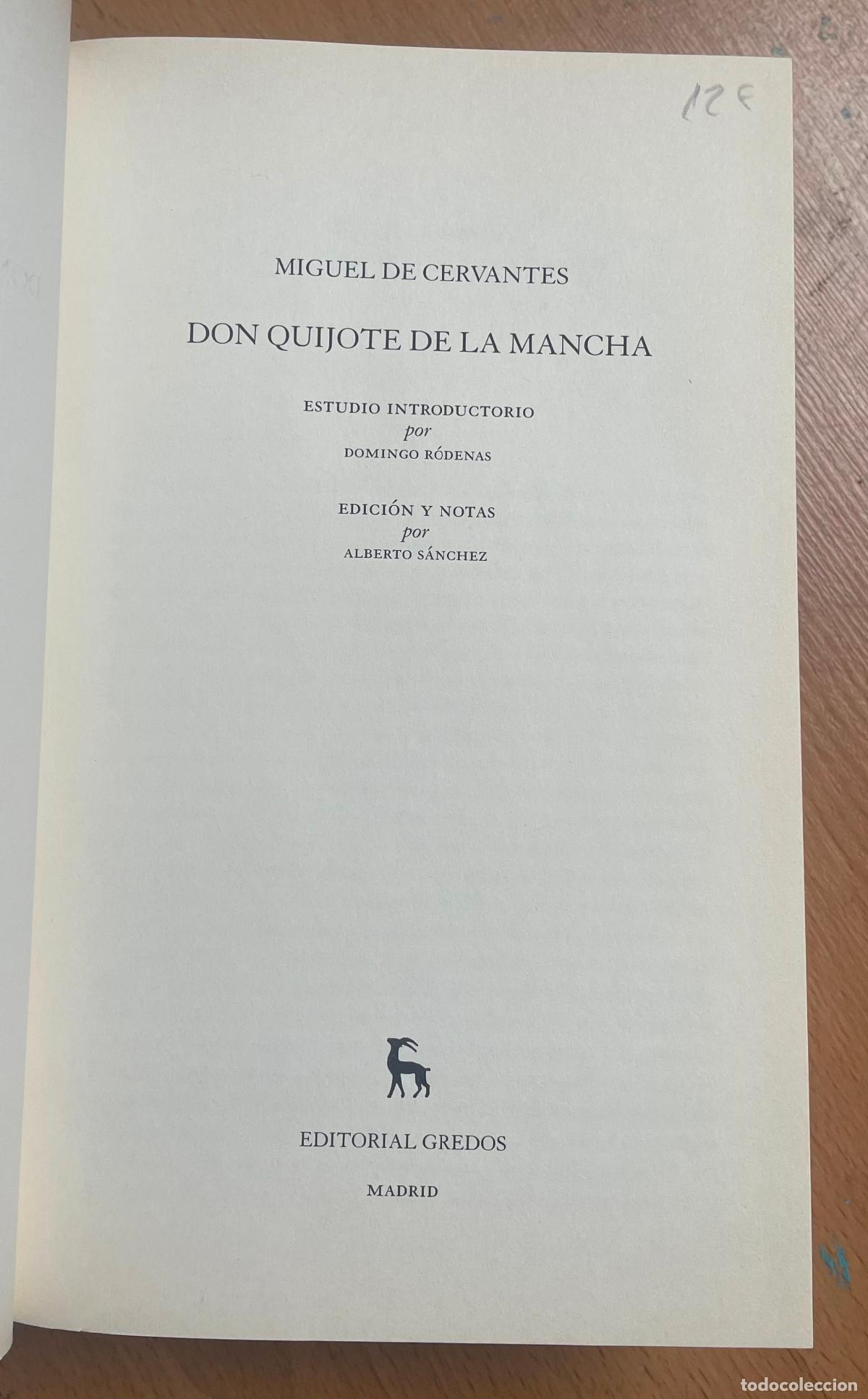 Libros de segunda mano: CERVANTES QUIJOTE Gredos - Foto 4