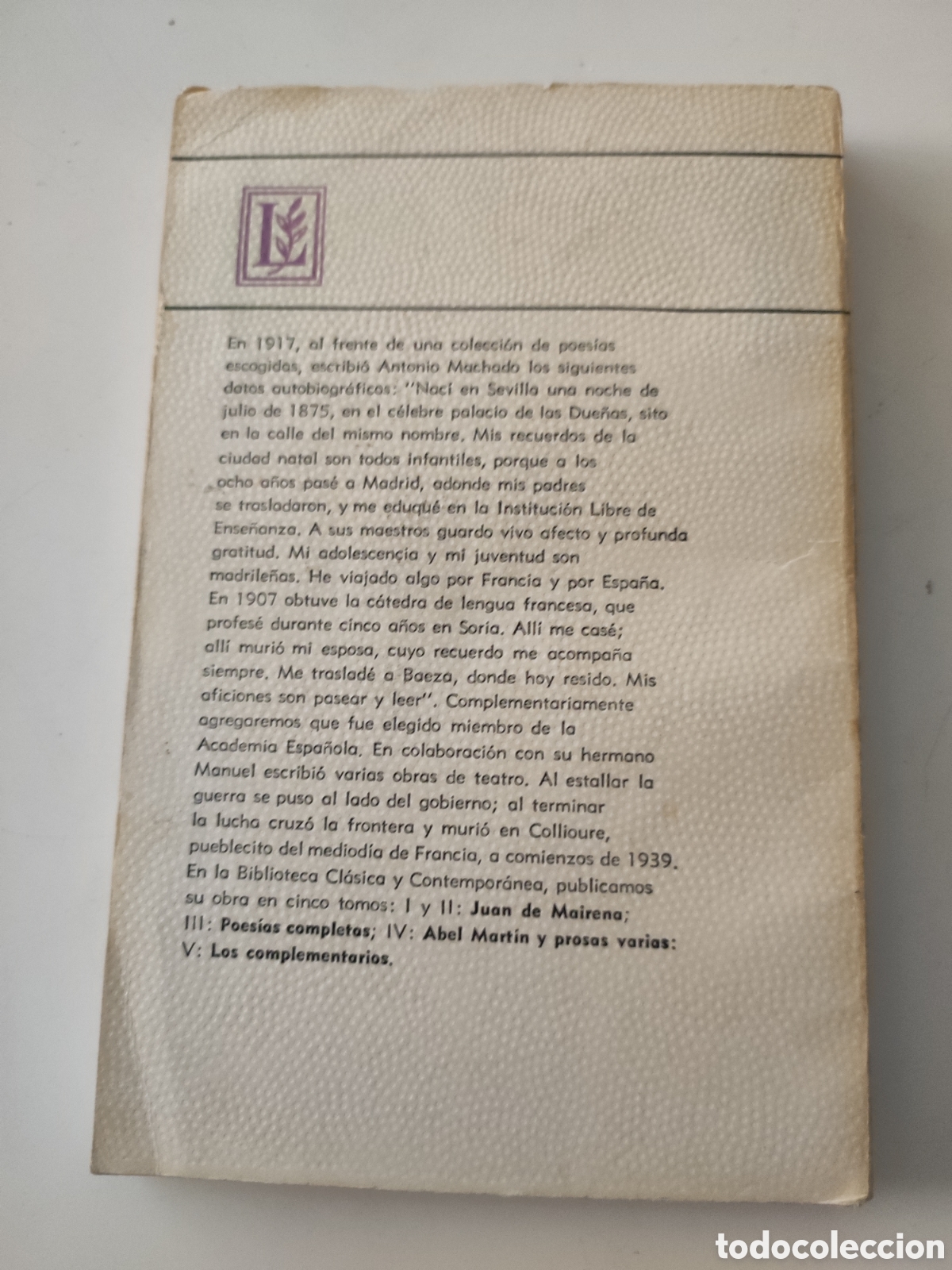 Libros de segunda mano: JUAN DE MAIRENA I .- A Machado - Foto 2