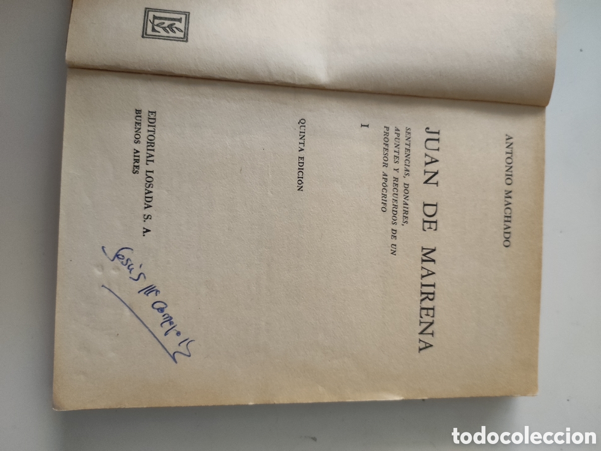 Libros de segunda mano: JUAN DE MAIRENA I .- A Machado - Foto 3