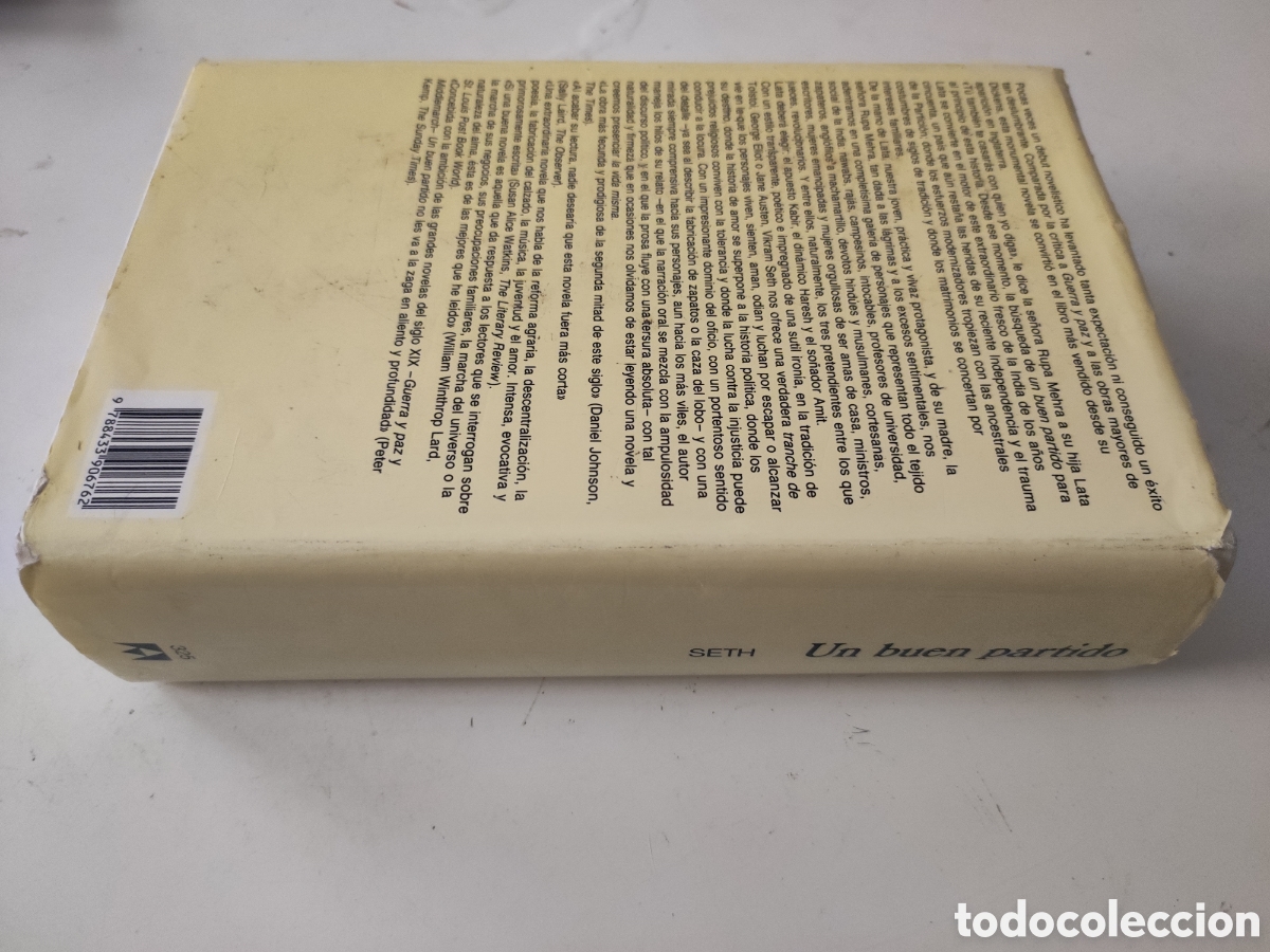 Libros de segunda mano: UN BUEN PARTIDO .- Vikram Seth - Foto 3
