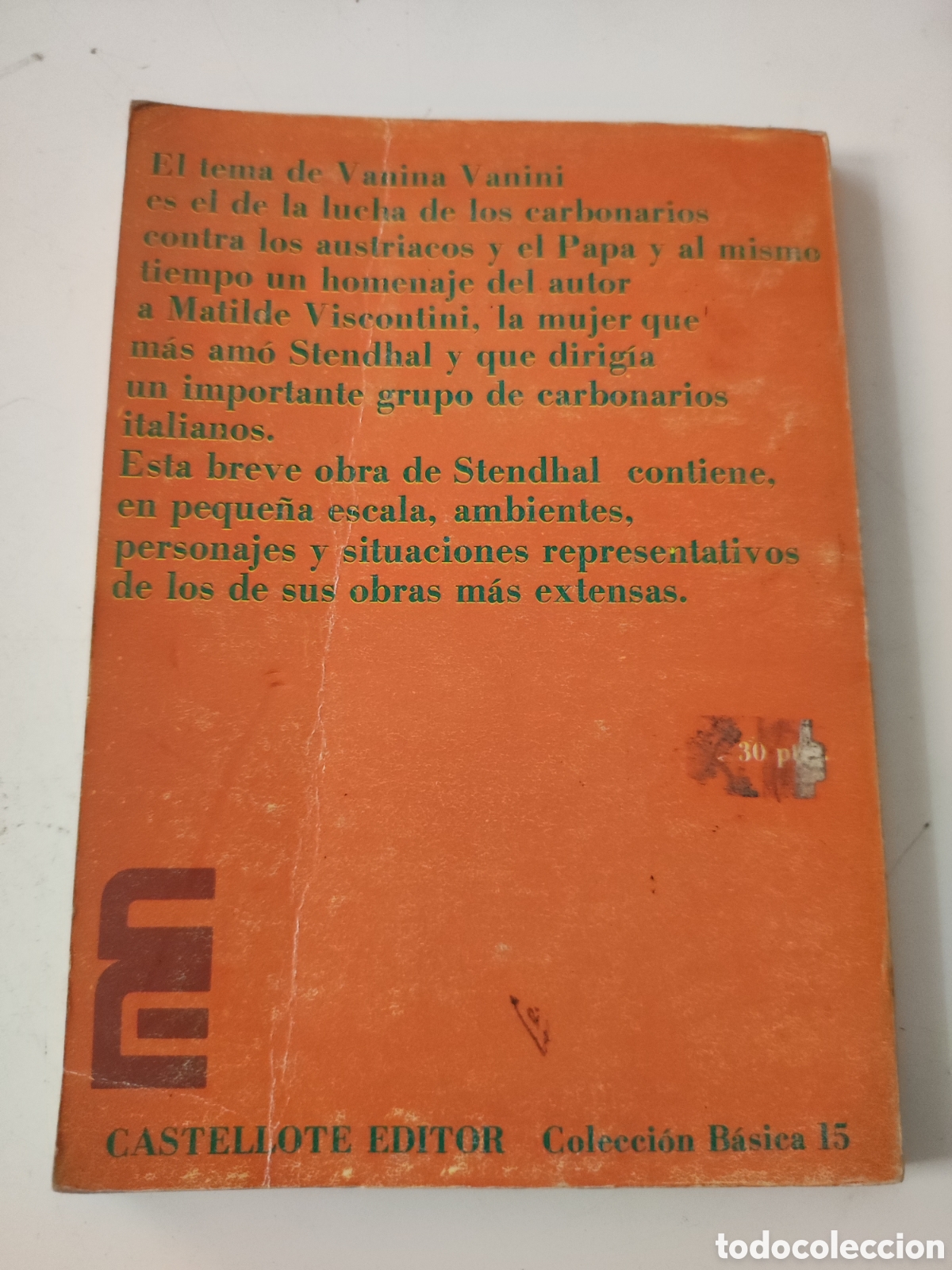 Libros de segunda mano: VANINA VANINI Y OTROS ESCRITOS .- Henry Beyle - Foto 2