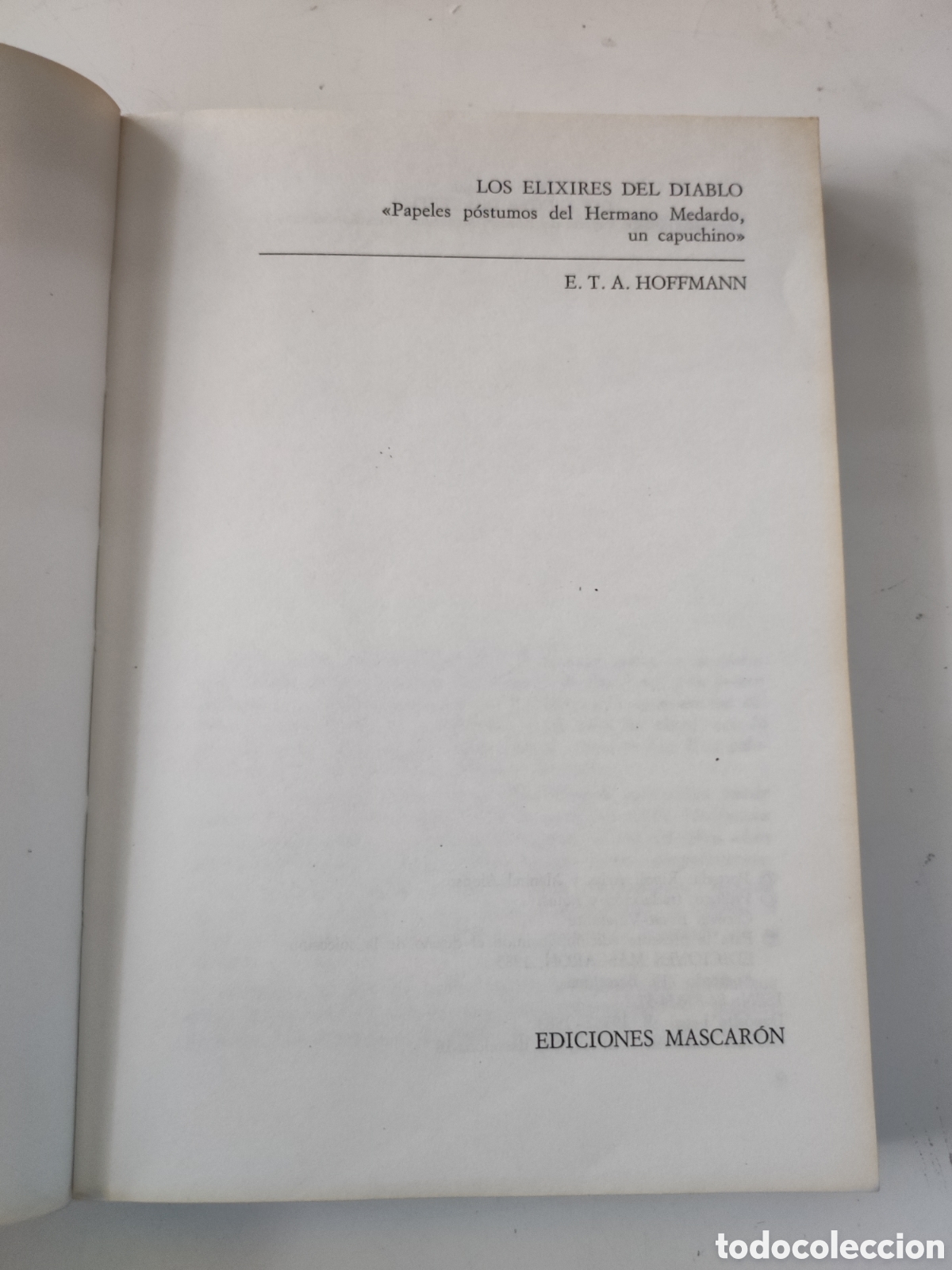 Libros de segunda mano: LOS ELIXIRES DEL DIABLO .- E T A Hoffman - Foto 3