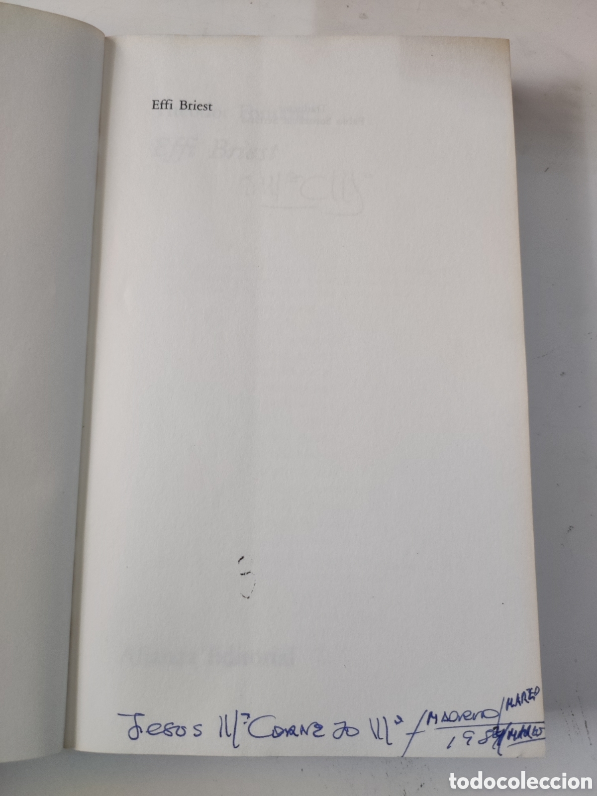 Libros de segunda mano: EFFI BRIEST .- Theodor Fontane . - Foto 3