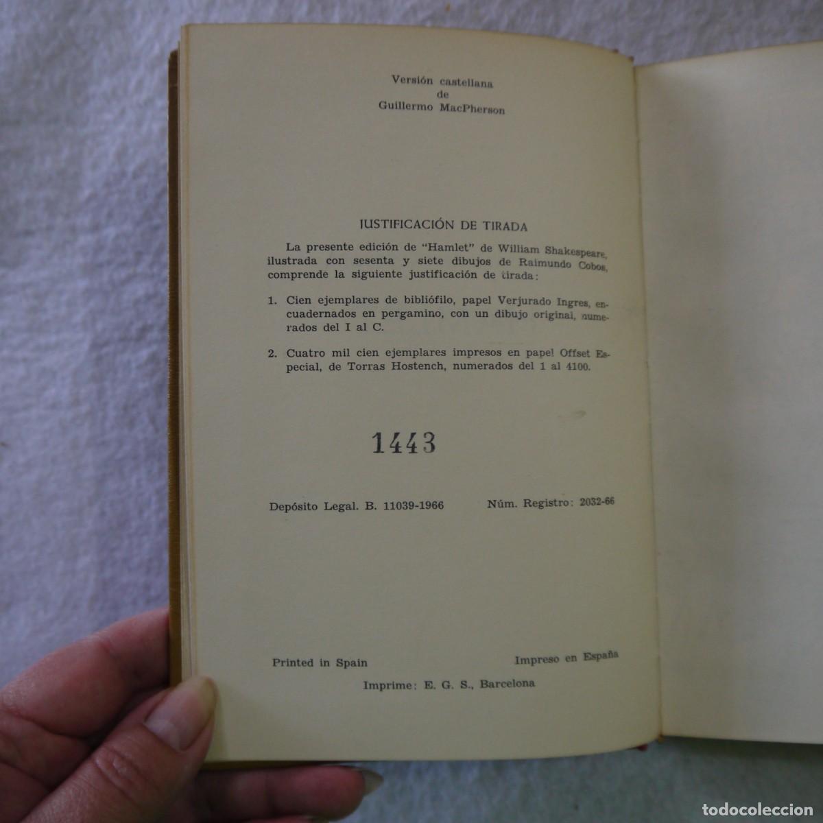 Libros de segunda mano: COLECCI&Oacute;N PLIEGOS DE CORDEL. HAMLET - W. SHAKESPEARE/ILUSTRA COBOS - EDICIONES MARTE - 1966 - Foto 6
