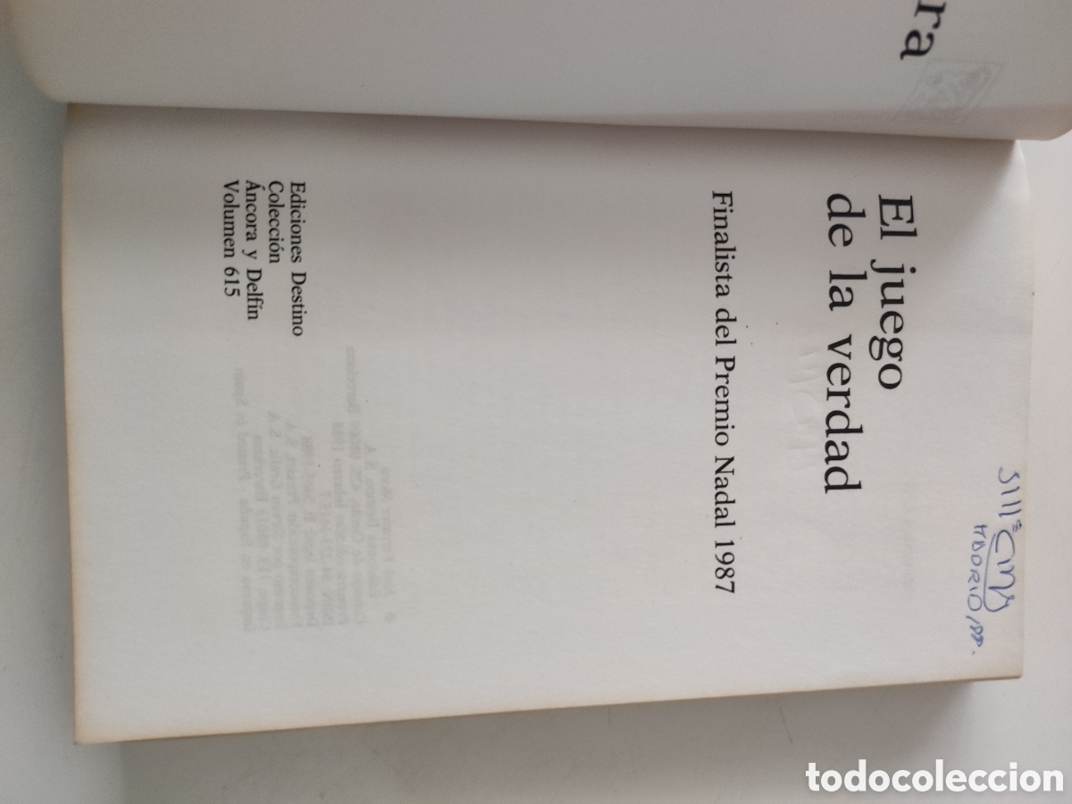 Libros de segunda mano: EL JUEGO DE LA VERDAD .- Jose Ferrater Mora - Foto 3