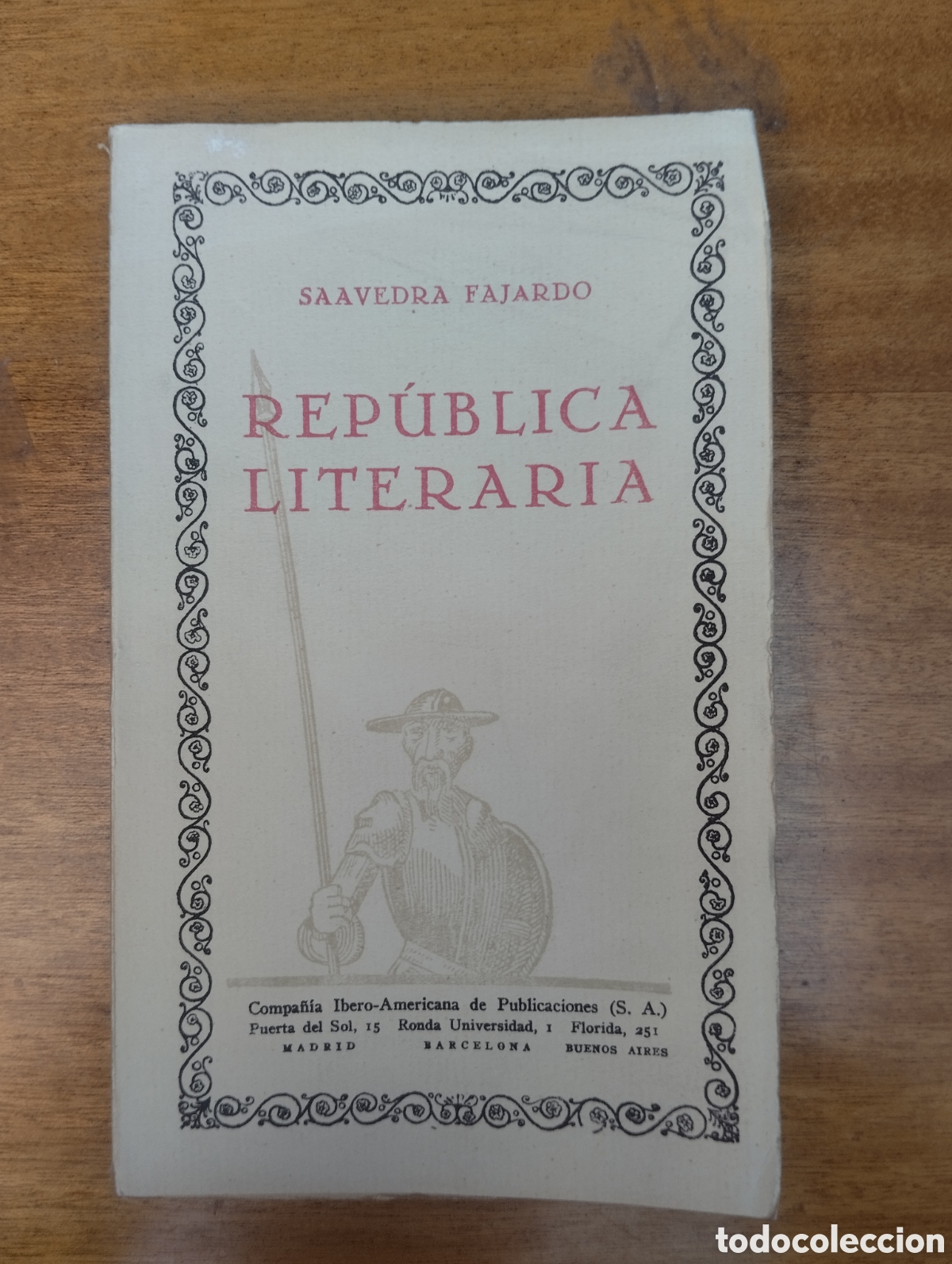 Libros de segunda mano: Rep&uacute;blica literaria, Saavedra Fajardo - Foto 1
