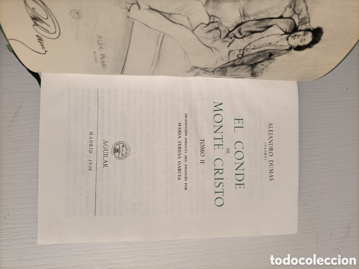 Libros de segunda mano: Alejandro Dumas. El Conde de Montecristo 2 tomos.. Aguilar 1958 - Foto 12