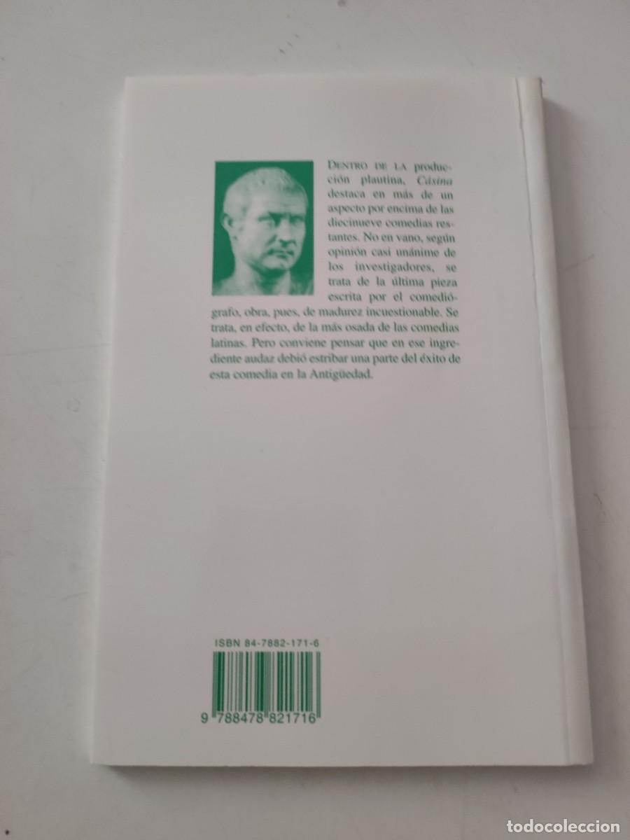 Libros de segunda mano: C&aacute;sina. Plauto. Ediciones Cl&aacute;sicas. - Foto 2