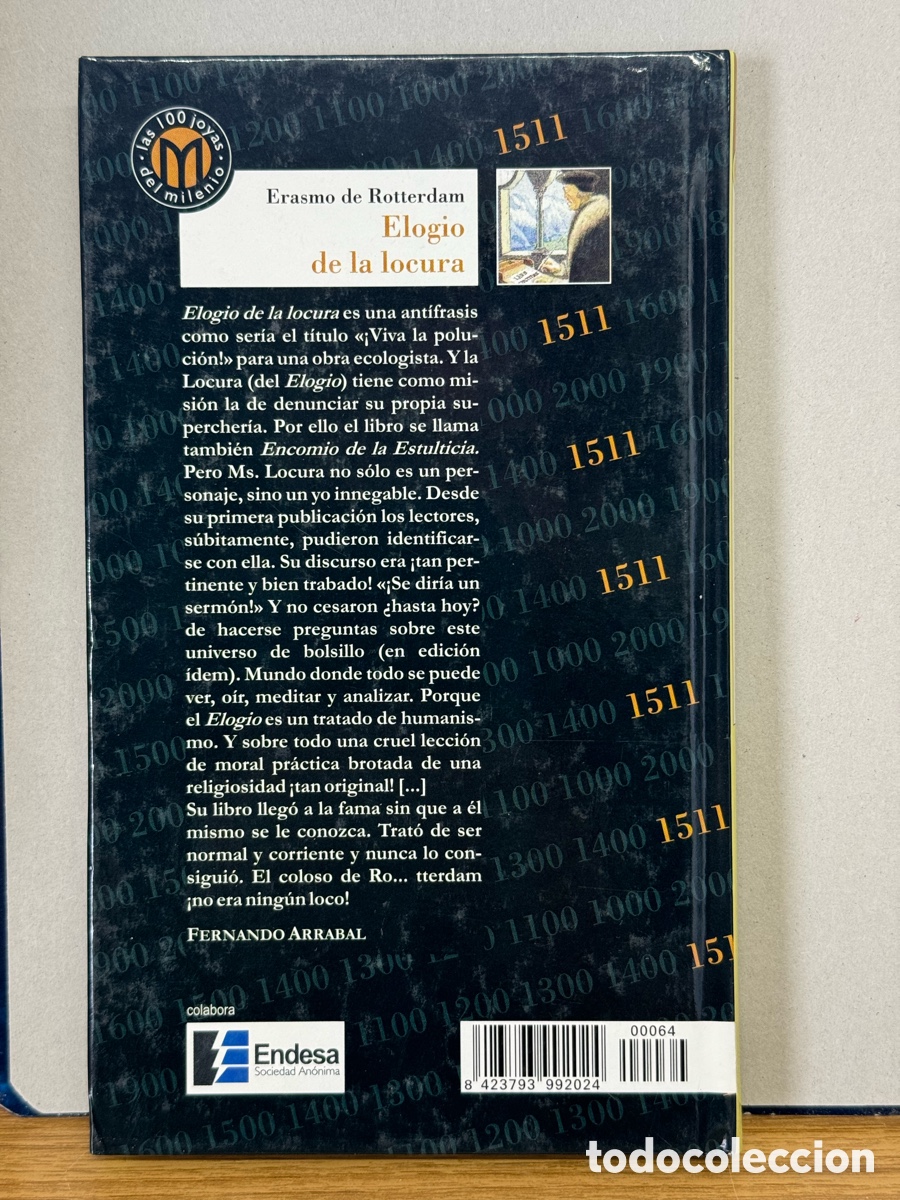 Libros de segunda mano: Libro: Elogio de la Locura - Foto 2