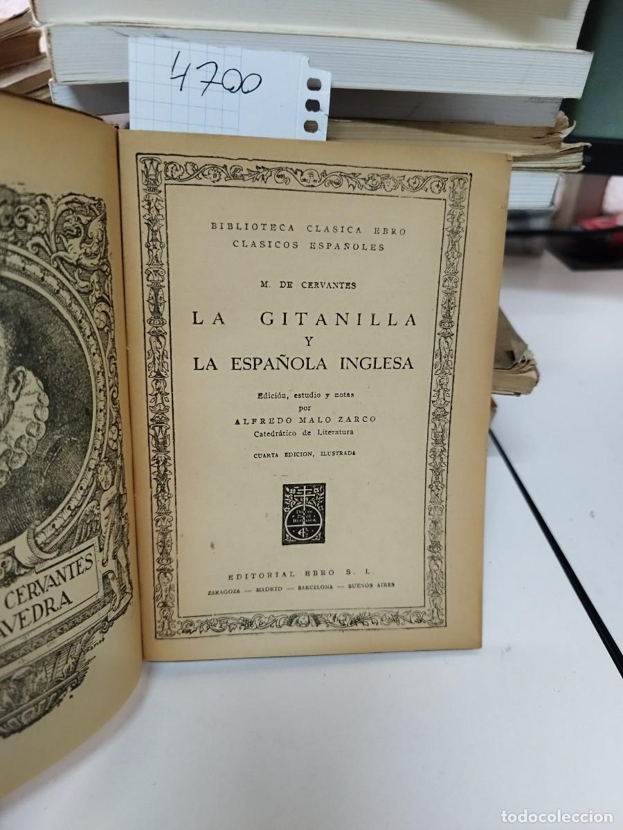 Libros de segunda mano: LA GITANILLA Y LA ESPA&Ntilde;OLA INGLESA - MIGUEL DE CERVANTES - CL&Aacute;SICOS EBRO - Foto 2