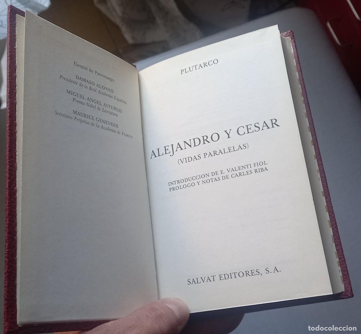 Libros de segunda mano: ALEJANDRO Y C&Eacute;SAR (VIDAS PARALELAS) - PLUTARCO - Foto 3