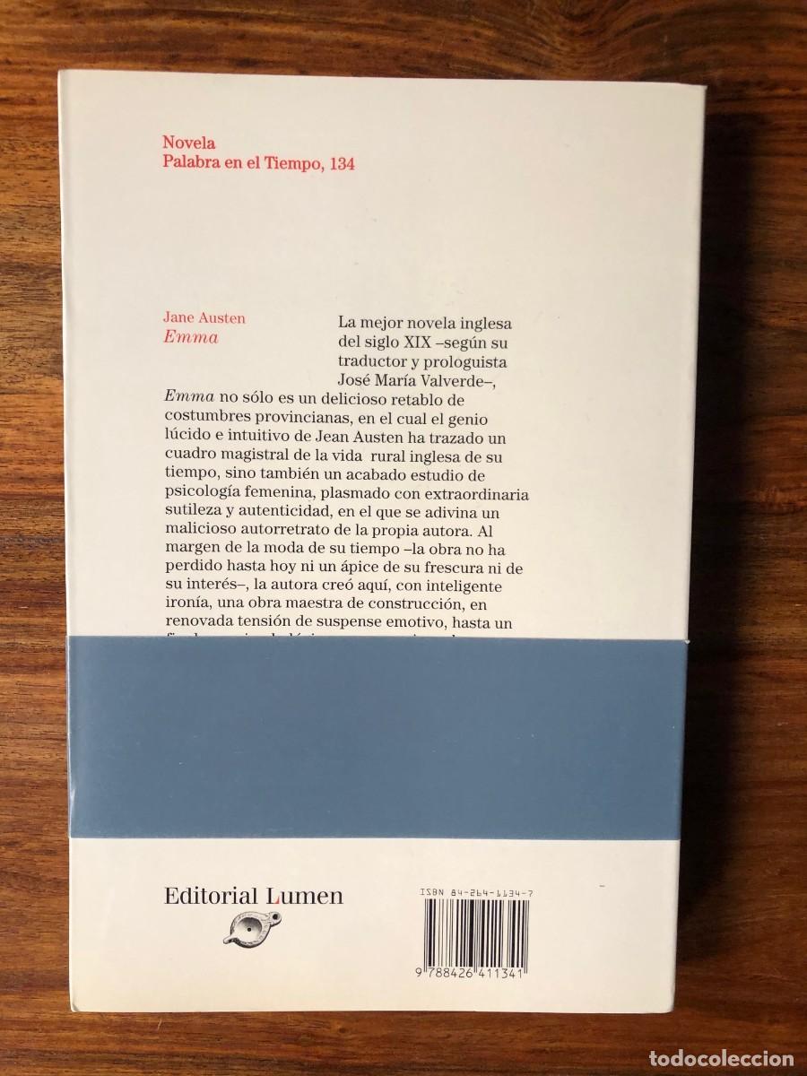 Libros de segunda mano: Emma. Jane Austen. Lumen. - Foto 2