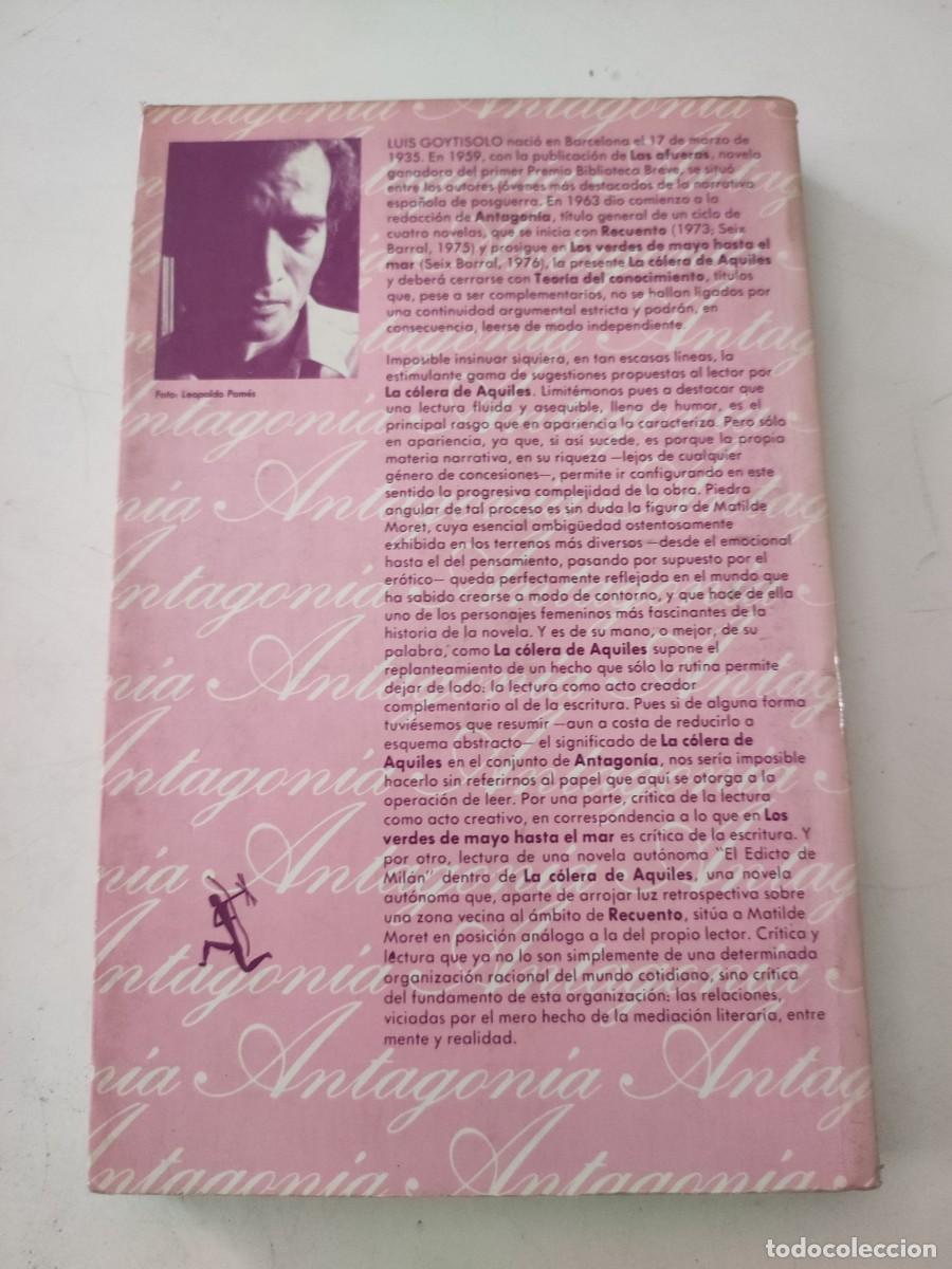 Libros de segunda mano: La coleta de Aquiles. Luis Goytisolo. - Foto 2