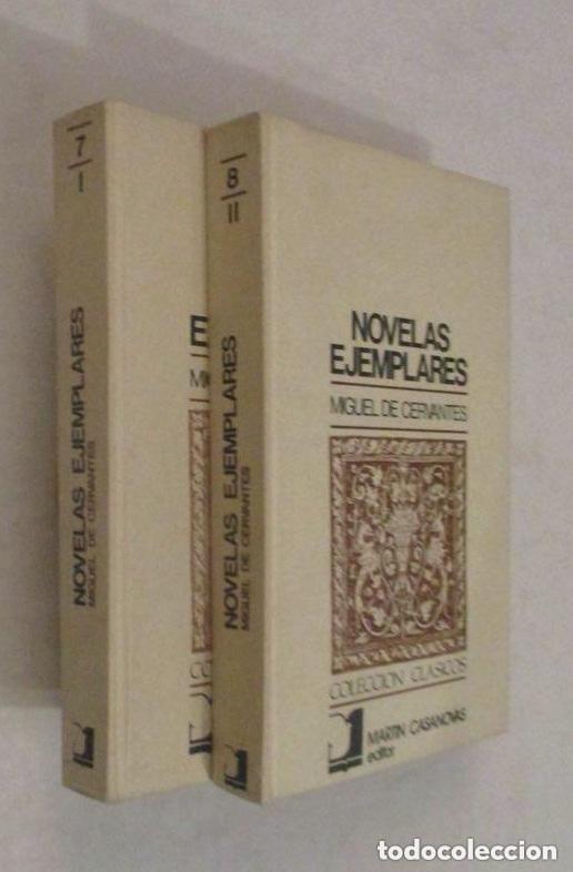 Libros de segunda mano: NOVELAS EJEMPLARES - MIGUEL DE CERVANTES - 2 TOMOS - Foto 1