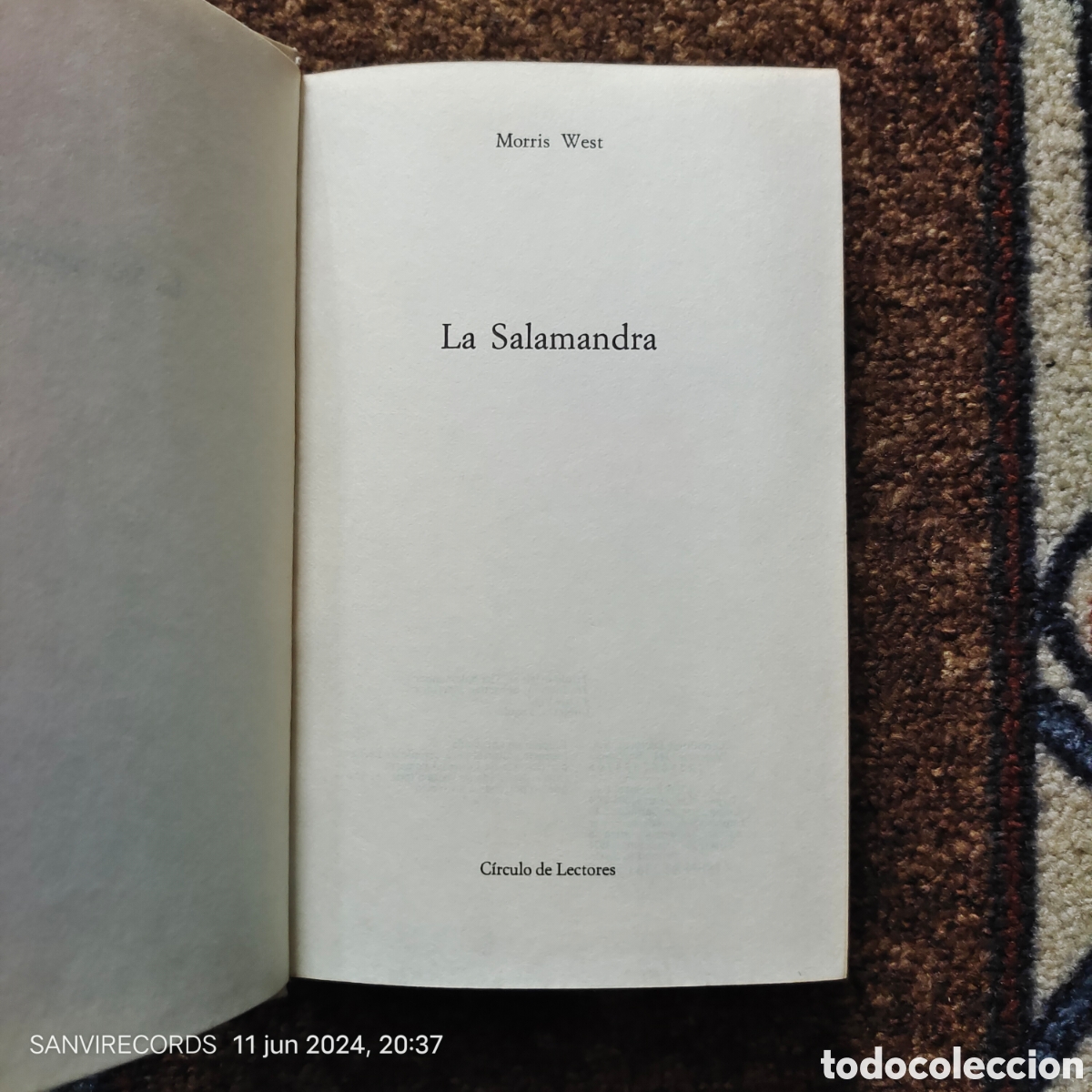 Libros de segunda mano: LA SALAMANDRA (MORRIS WEST) (C&Iacute;RCULO DE LECTORES) - Foto 2