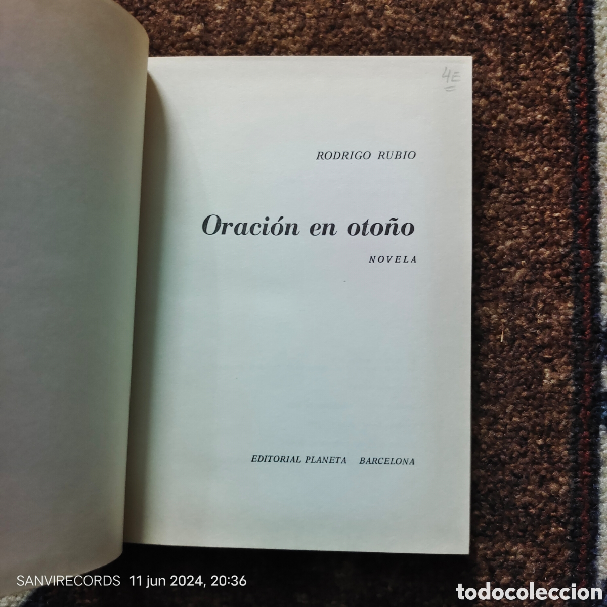 Libros de segunda mano: ORACI&Oacute;N EN OTO&Ntilde;O (RODRIGO RUBIO) (PLANETA) - Foto 2