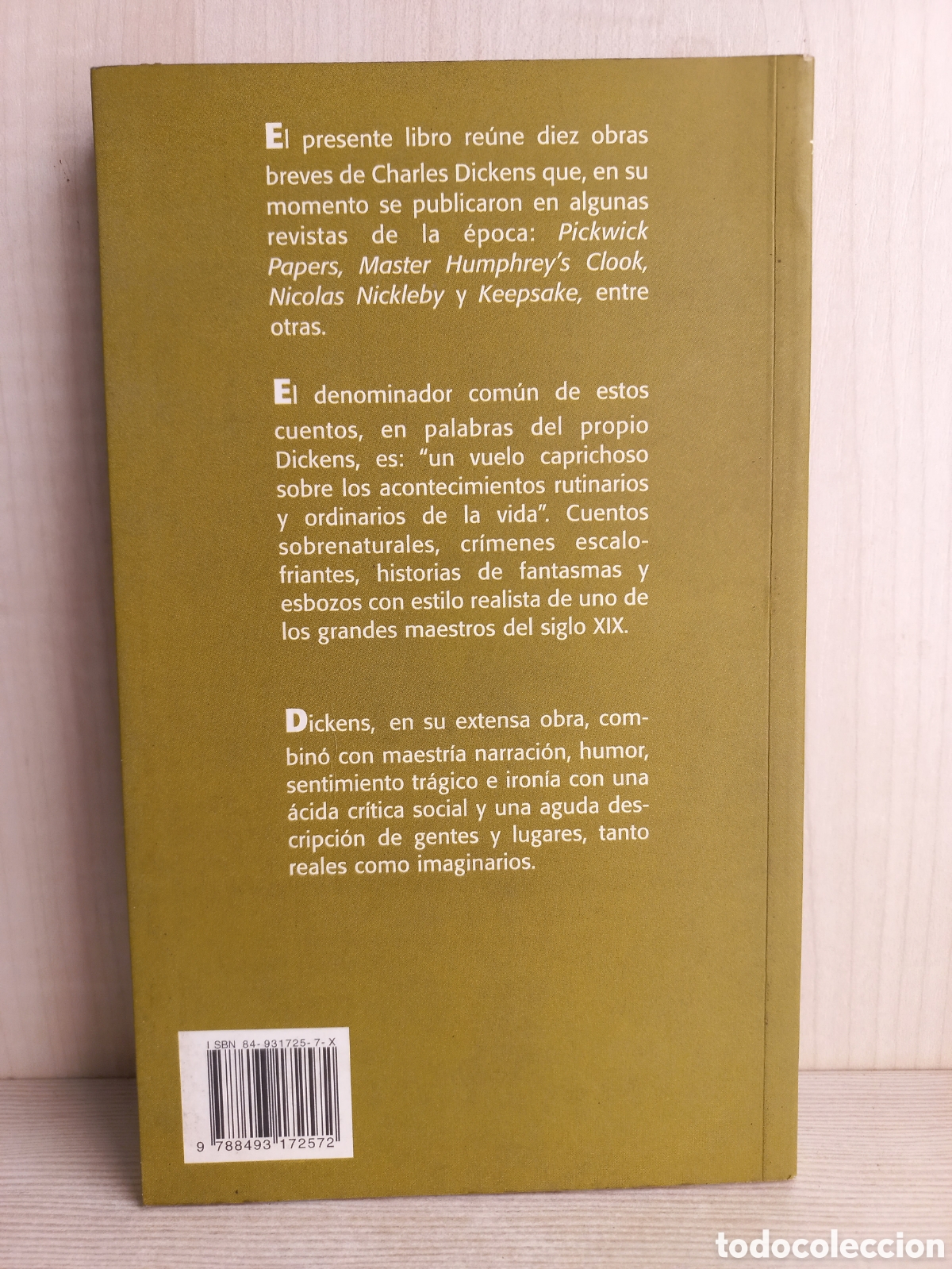 Libros de segunda mano: Cuentos Sobrenaturales. Charles Dickens. Littera, primera edici&oacute;n, 2001. - Foto 3