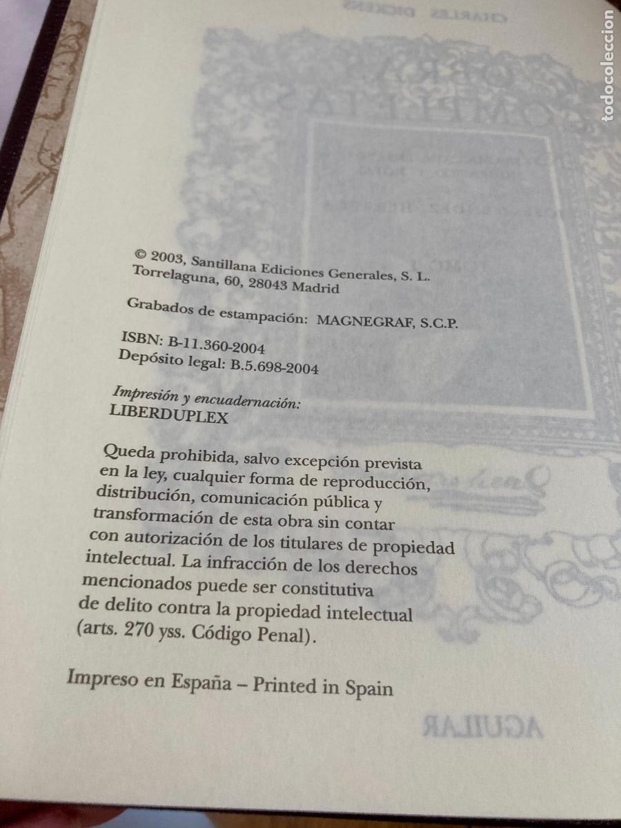 Libros de segunda mano: OBRAS COMPLETAS - CHARLES DICKENS - AGUILAR - Foto 3