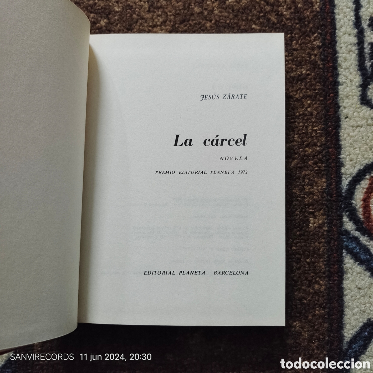 Libros de segunda mano: LA C&Aacute;RCEL (JES&Uacute;S Z&Aacute;RATE) - Foto 2