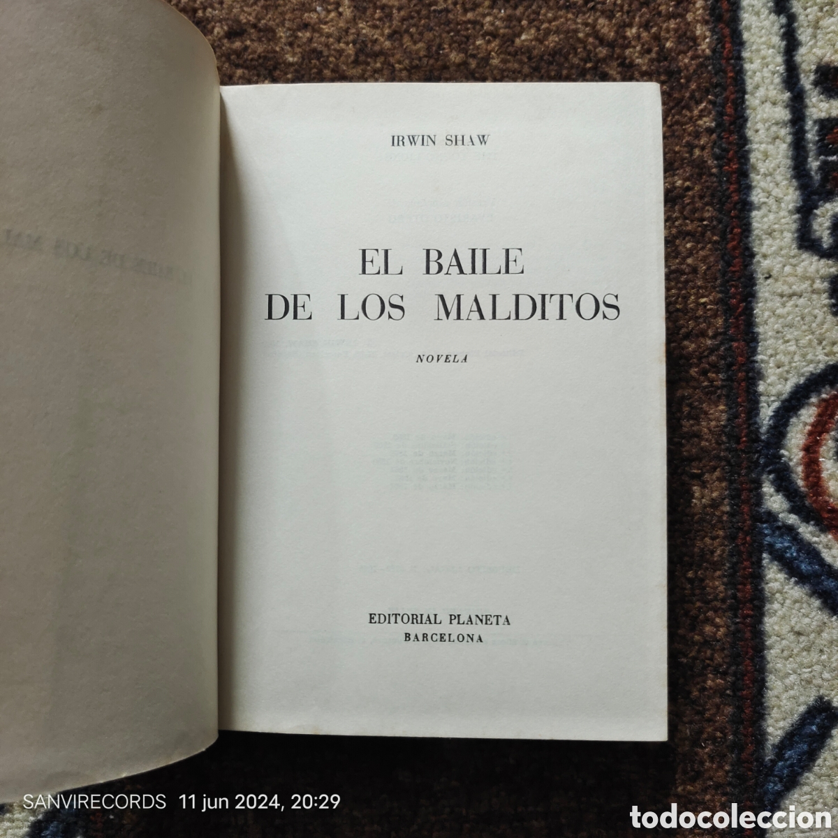 Libros de segunda mano: EL BAILE DE LOS MALDITOS (IRWIN SHAW) (PLANETA) - Foto 2